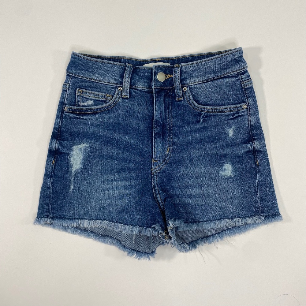 H&M High Rise Denim Shorts Sz: 2